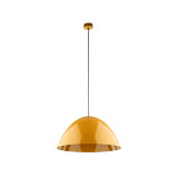 Lampa wisząca metalowa Faro Ochra 50cm żółta TK Lighting