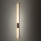 Kinkiet pionowy Flash LED 3000K 108cm czarny / orzech TK Lighting