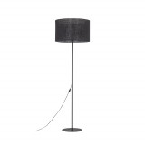 Lampa podłogowa z abażurem Glorii 50cm H160cm czarna TK Lighting
