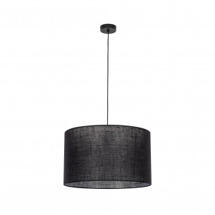 Lampa wisząca z abażurem Glorii 50cm czarna TK Lighting