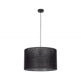 Lampa wisząca z abażurem Glorii 50cm czarna TK Lighting