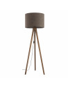 Lampa trójnóg z abażurem Grand 50cm H145cm brązowy / orzech TK Lighting