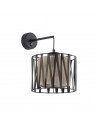 Kinkiet wiszący z abażurem Harmony Nature brązowy / czarny TK Lighting