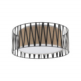 Plafon z abażurem Harmony Nature 50cm brązowy / czarny TK Lighting Plafon z abażurem Harmony Nature 50cm brązowy / czarny TK Lighting