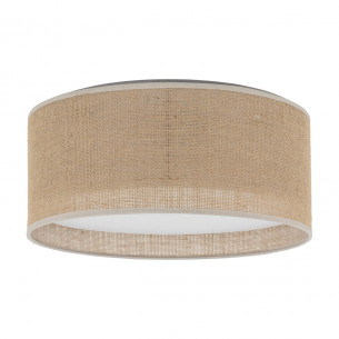 Plafon okrągły boho Juta 45cm brązowy TK Lighting