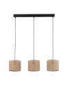 Lampa boho wisząca 3 punktowa Juta 84cm brązowa TK Lighting