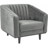 Asprey grey velvet armchair Signal