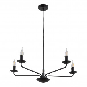 Żyrandol świecznikowy wiszący Limal V 72cm czarny TK Lighting