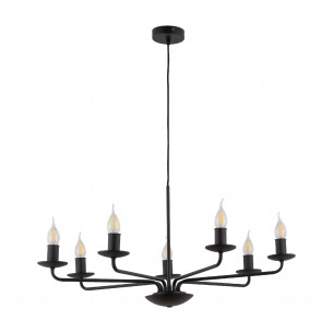 Żyrandol świecznikowy wiszący Limal VII 72cm czarny TK Lighting