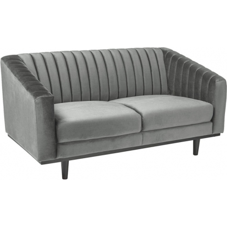 Asprey Velvet grey 2 seater velvet sofa Signal