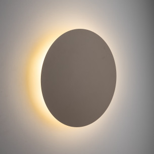 Kinkiet okrągły Luna Sabia 40cm beżowy TK Lighting