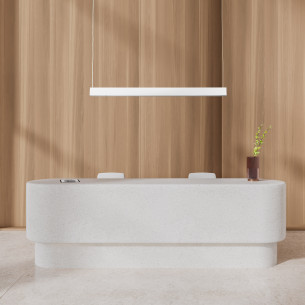 Lampa wisząca podłużna Luxe LED 3000K 120cm biała TK Lighting