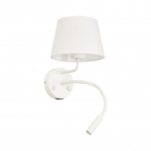 Kinkiet z lampką do czytania i usb Maja biały TK Lighting