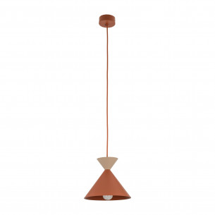 Lampa wisząca stożek Matteo 20cm ceglany / sabia TK Lighting