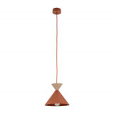 Lampa wisząca stożek Matteo 20cm ceglany / sabia TK Lighting