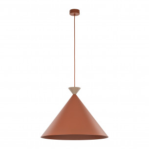 Lampa wisząca stożek Matteo 50cm ceglany / sabia TK Lighting