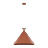 Lampa wisząca stożek Matteo 50cm ceglany / sabia TK Lighting
