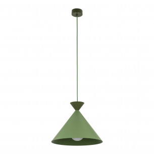 Lampa wisząca stożek Matteo Peapod 33cm zielona TK Lighting