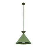 Lampa wisząca stożek Matteo Peapod 33cm zielona TK Lighting