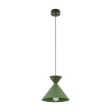 Lampa wisząca stożek Matteo Peapod 20cm zielona TK Lighting