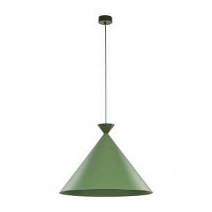 Lampa wisząca stożek Matteo Peapod 50cm zielona TK Lighting
