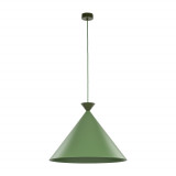 Lampa wisząca stożek Matteo Peapod 50cm zielona TK Lighting