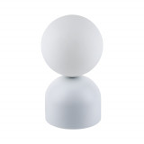 Lampa stołowa szklana kula Miki biała TK Lighting