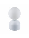 Lampa stołowa szklana kula Miki biała TK Lighting