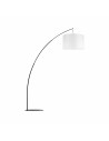 Lampa podłogowa łukowa z abażurem Moby biało-czarna TK Lighting