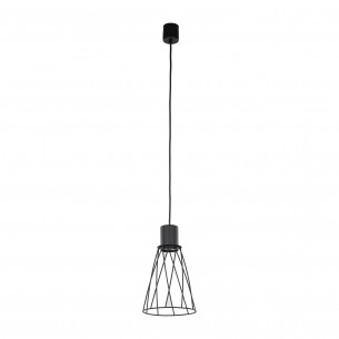 Lampa wisząca druciana Modesto 16cm czarna TK Lighting