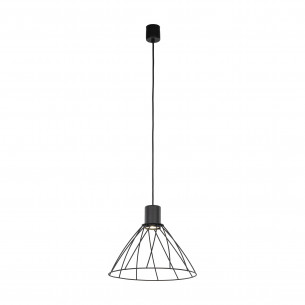 Lampa wisząca druciana Modesto 29,5cm czarna TK Lighting