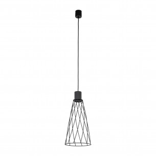 Lampa wisząca druciana Modesto 19cm czarna TK Lighting