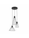 Lampa wisząca druciana potrójna Modesto 50cm czarna TK Lighting