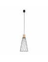 Lampa wisząca druciana Modesto Wood 19cm czarny / sosna TK Lighting