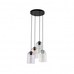 Lampa wisząca szklana Molly IV 38cm zielona TK Lighting