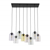 Lampa wisząca szklana Molly VIII 78cm zielona TK Lighting