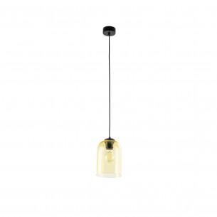 Lampa wisząca szklana Molly 14cm żółta TK Lighting