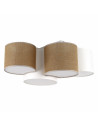 Plafon boho 4 punktowy Mona 73x45cm juta / biały TK Lighting