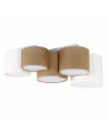 Plafon boho 5 punktowy Mona 83x45cm juta / biały TK Lighting