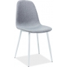 Modne Krzesło tapicerowane Fox White Szare Signal do jadalni, salonu i kuchni.
