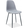 Fox Black grey upholstered chair Signal
