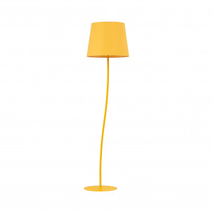 Lampa podłogowa z abażurem Nicola 150cm żółta TK Lighting