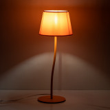 Lampa stołowa na szafkę nocną Nicola pomarańczowa TK Lighting