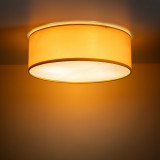Plafon okrągły z abażurem Nicola 38cm żółty TK Lighting