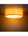 Plafon okrągły z abażurem Nicola 38cm żółty TK Lighting