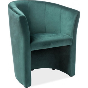 TM-1 green velvet club armchair Signal