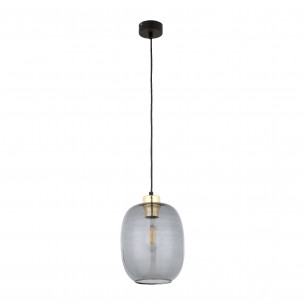 Lampa wisząca szklana loft Omega 20cm grafitowa TK Lighting