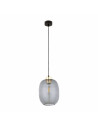 Lampa wisząca szklana loft Omega 20cm grafitowa TK Lighting