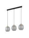 Lampa wisząca szklana na listwie Omega III 84cm grafitowa TK Lighting