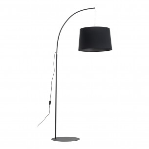 Lampa podłogowa z wiszącym abażurem Orta 200cm czarna TK Lighting